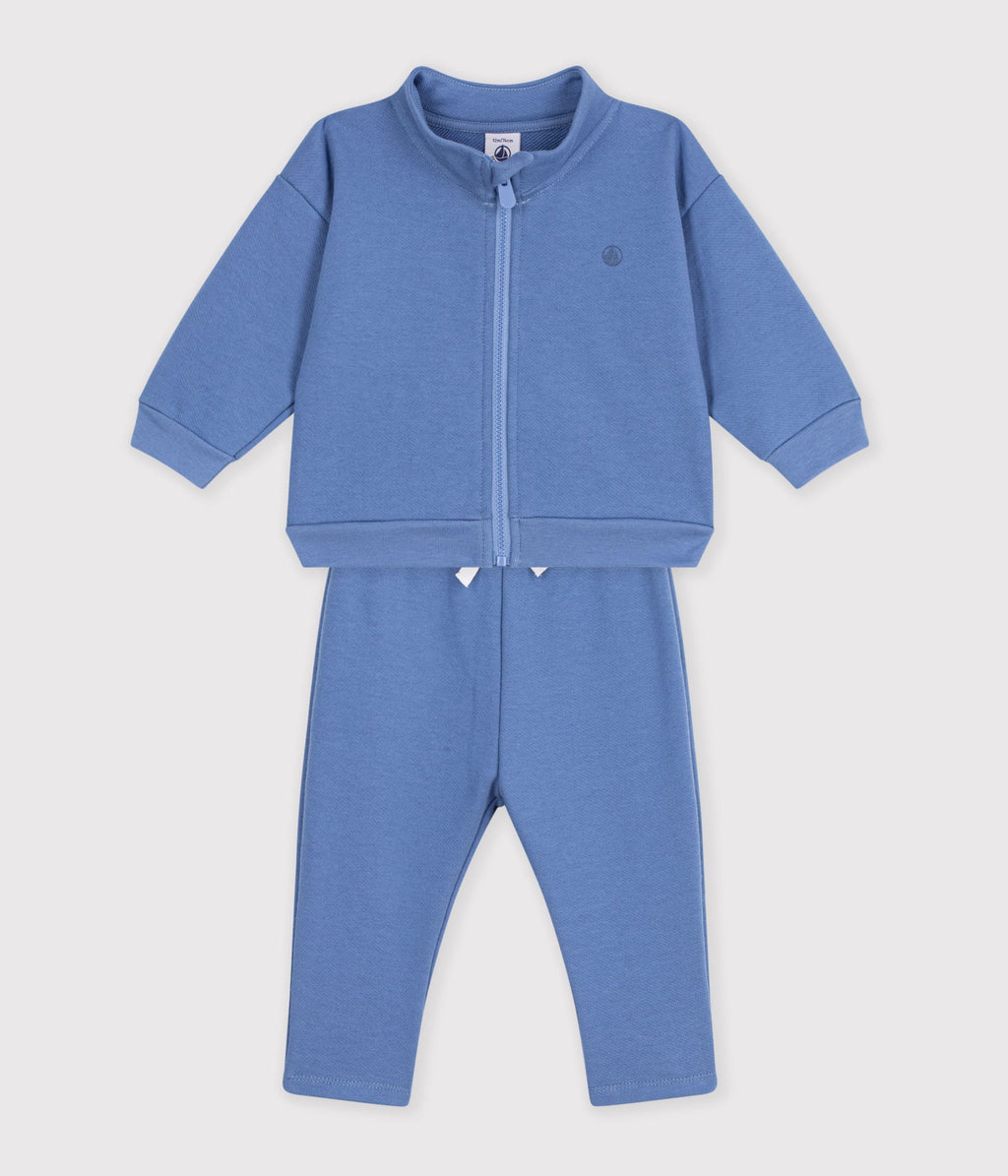 ensemble sweatshirt et pantalon bebe en coton uni