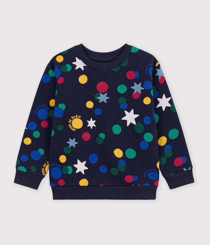Sweatshirt enfant en coton imprimé