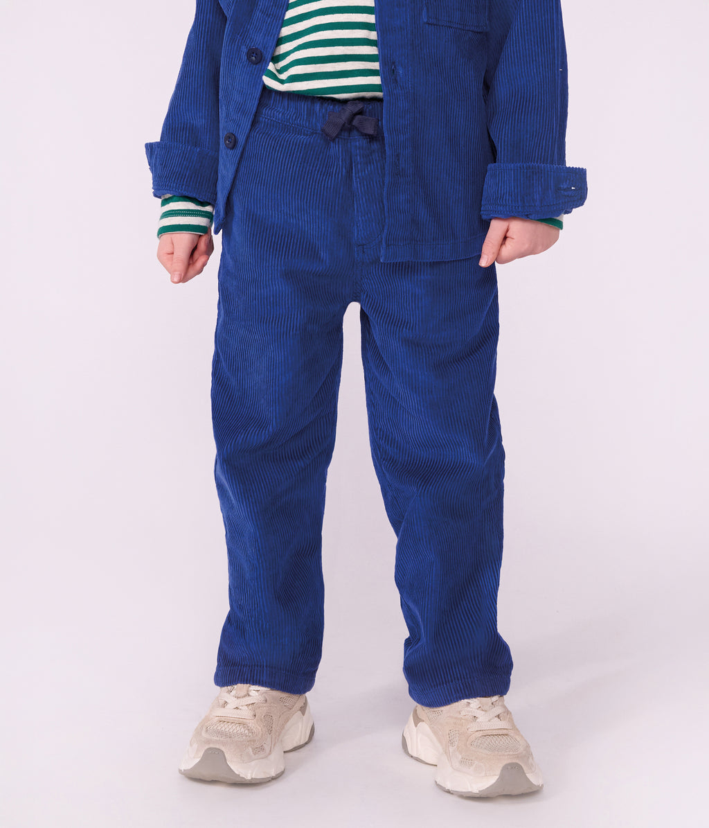 pantalon droit en velours