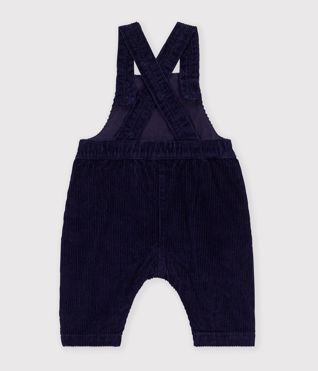 Salopette bébé en velours jambes longues unie - Soir Petit Bateau, vue 3