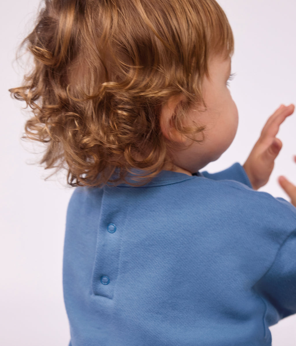 sweatshirt bebe en coton uni et sa broderie