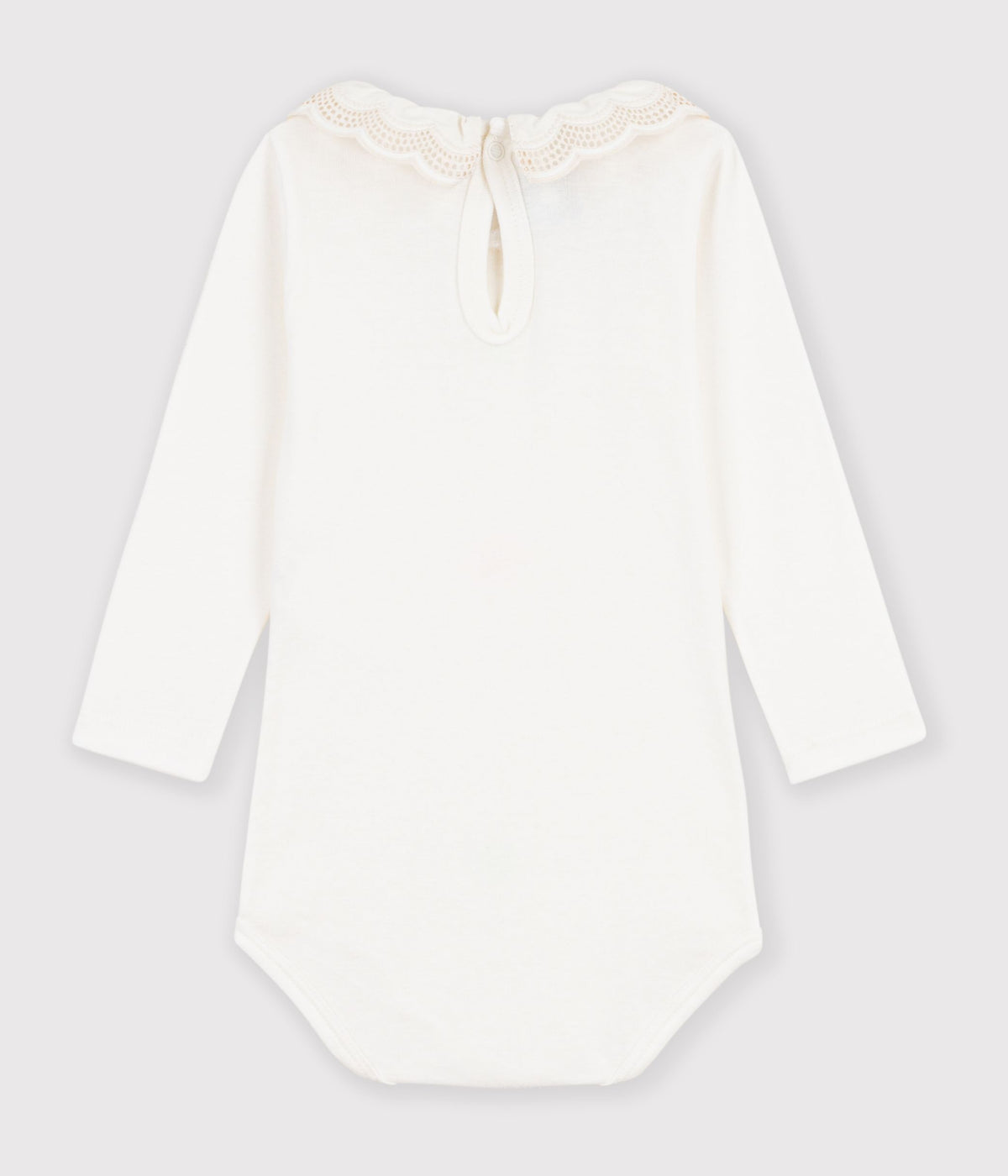 body bebe en coton uni a col
