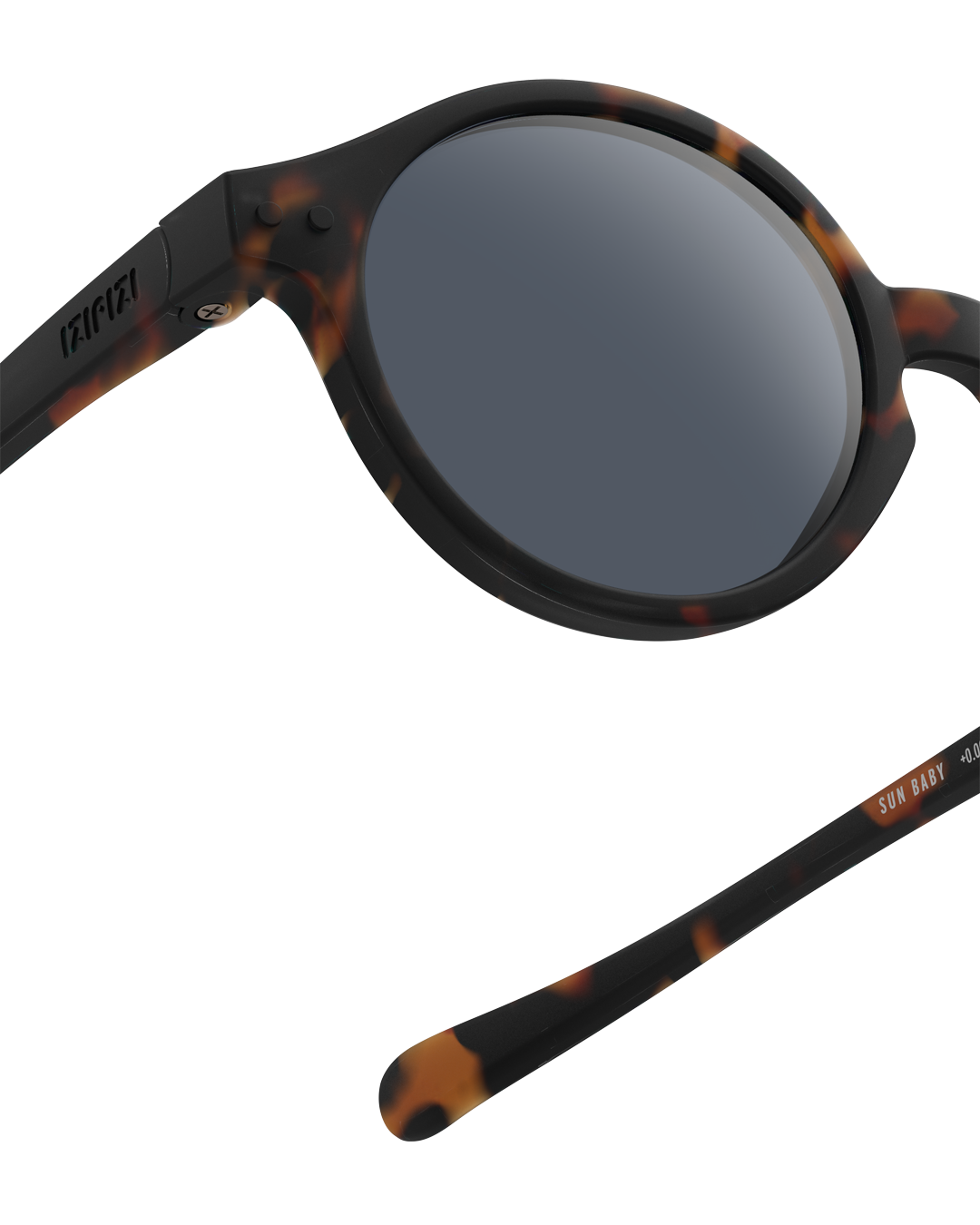 Lunettes solaires enfant Izipizi Tortoise forme D Baby detail monture