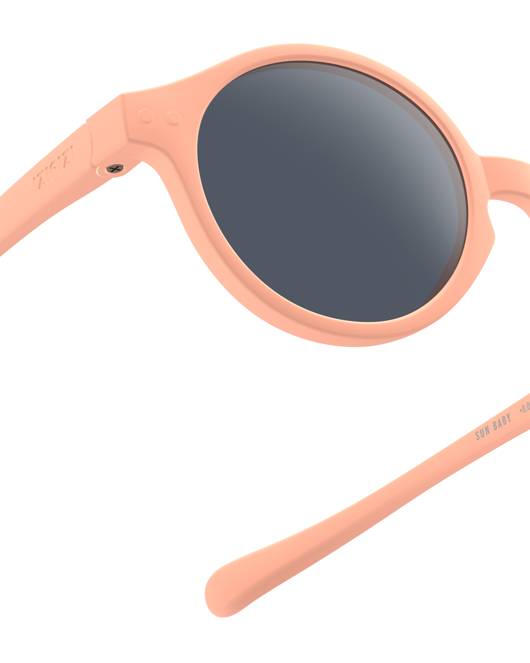 Lunettes solaires enfant Izipizi Apricot forme D Baby detail monture