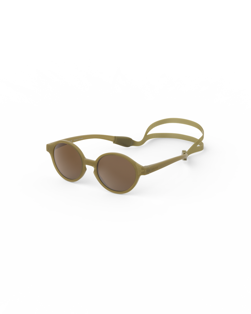 Lunettes solaires enfant Izipizi Glossy Kaki forme D Baby vue de dos