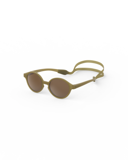 Lunettes solaires enfant Izipizi Glossy Kaki forme D Baby vue de dos