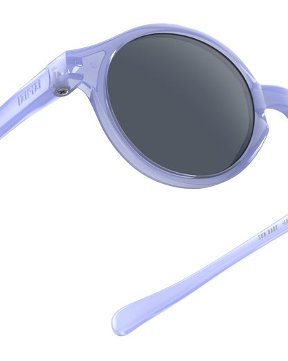 Lunettes solaires enfant Izipizi Mauve forme D Baby detail monture