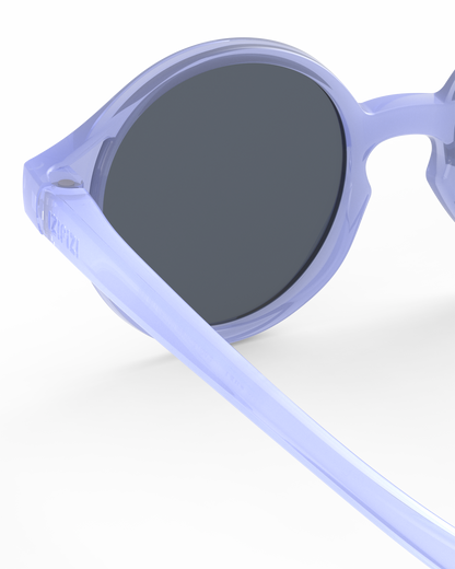 Lunettes solaires enfant Izipizi Mauve forme D Baby detail interieur
