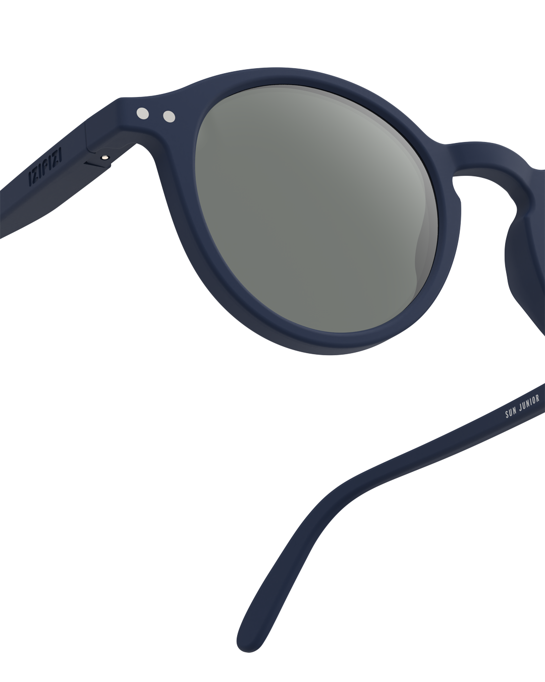 Lunettes solaires enfant Izipizi Navy Blue forme D Junior detail monture
