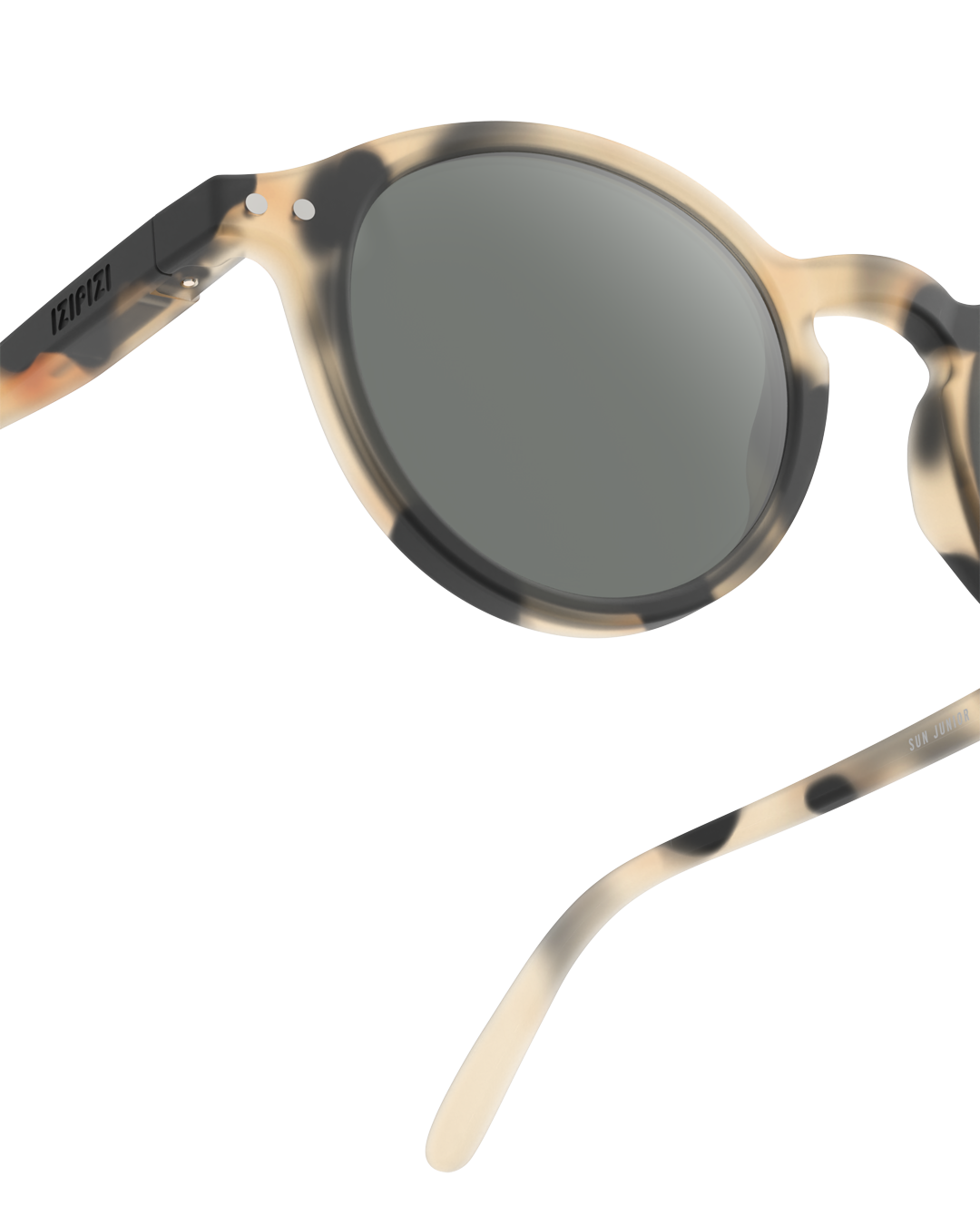 Lunettes solaires enfant Izipizi Light Tortoise forme D Junior detail monture