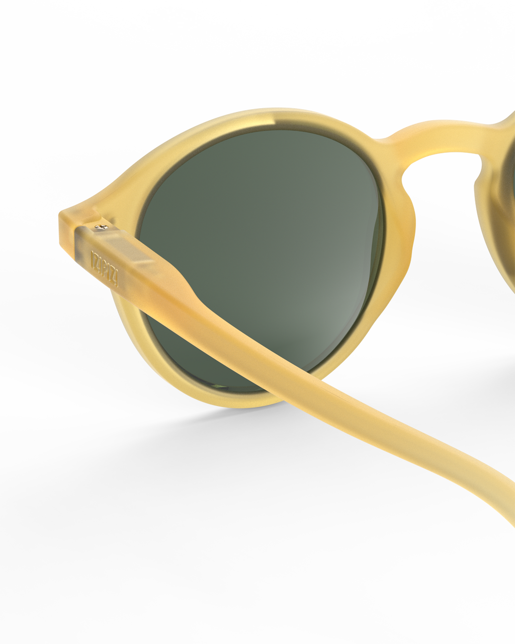 Lunettes solaires enfant Izipizi Yellow Honey forme D Junior detail interieur