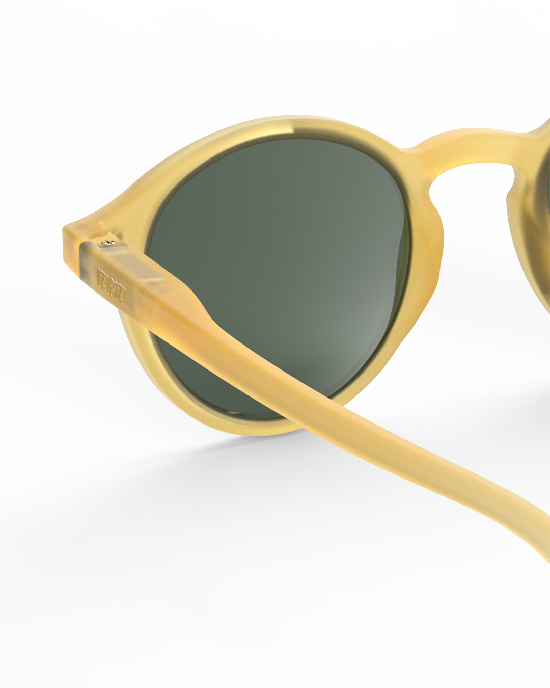Lunettes solaires enfant Izipizi Yellow Honey forme D Junior detail interieur