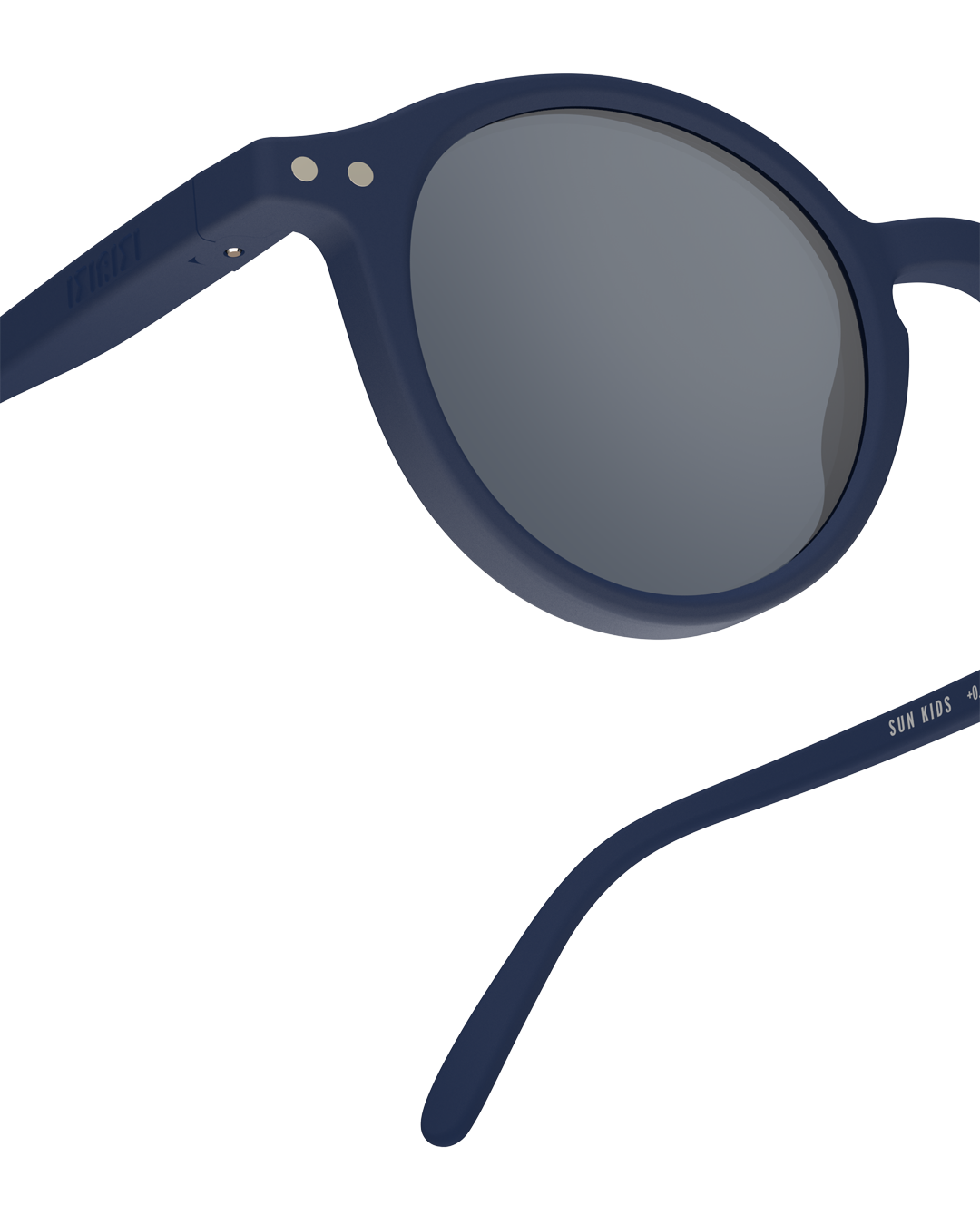 Lunettes solaires enfant Izipizi Navy Blue forme D Kids Plus detail monture