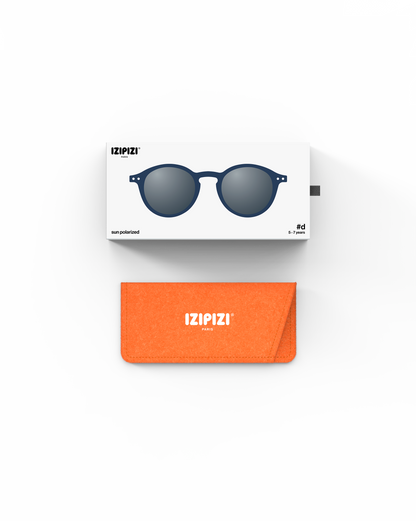 Lunettes solaires enfant Izipizi Navy Blue forme D Kids Plus packaging
