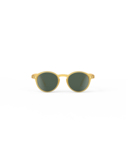 Lunettes solaires enfant Izipizi Yellow Honey forme D Kids Plus vue de face