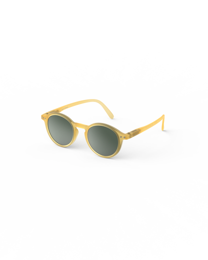 Lunettes solaires enfant Izipizi Yellow Honey forme D Kids Plus vue de dos
