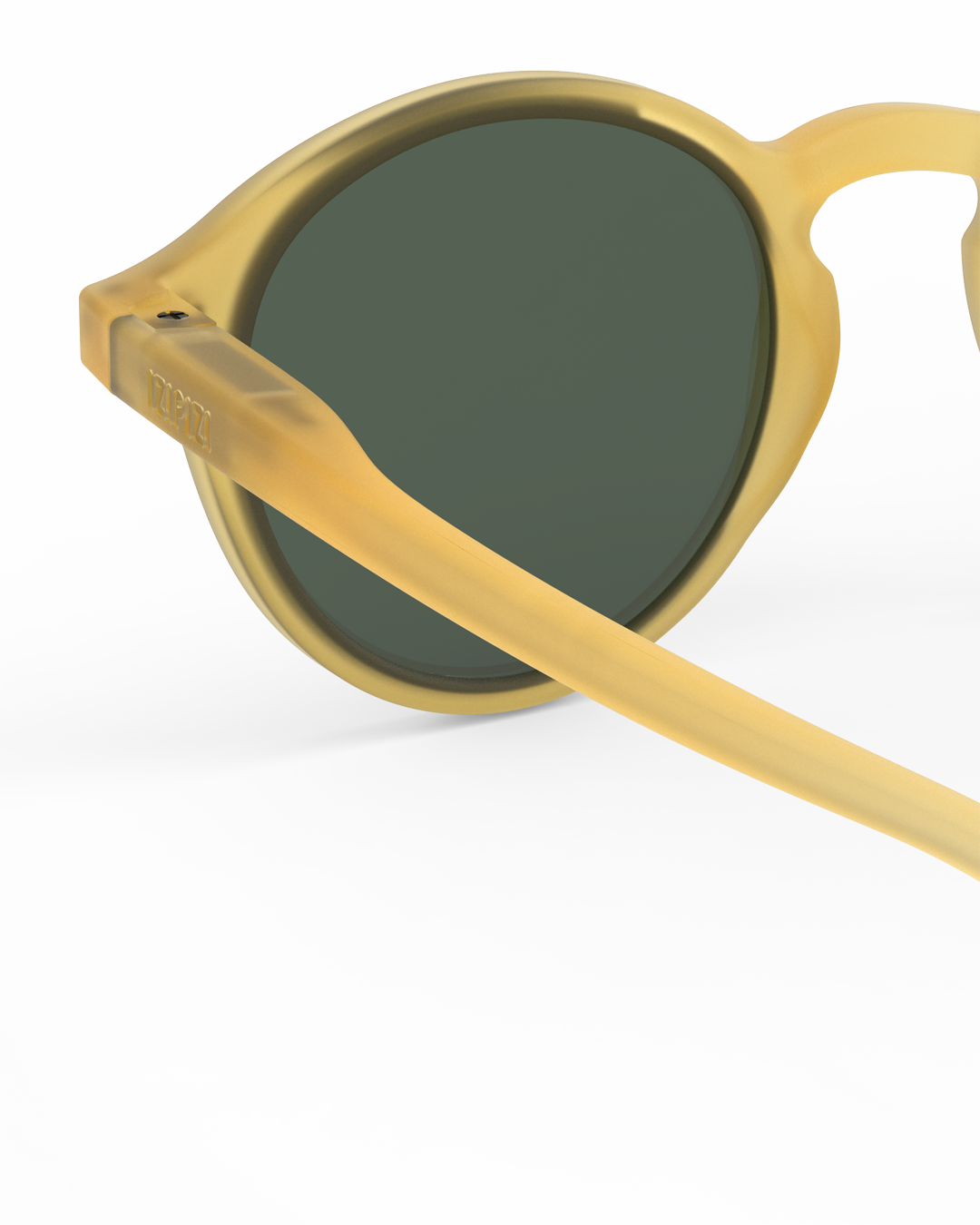 Lunettes solaires enfant Izipizi Yellow Honey forme D Kids Plus detail interieur