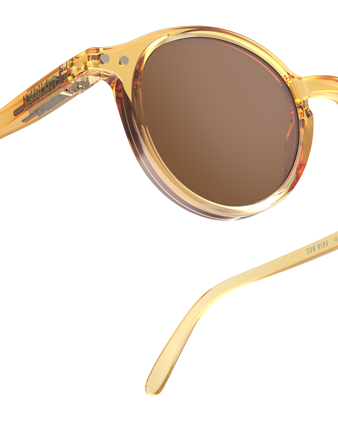 Lunettes solaires enfant Izipizi Golden Canyon forme D Kids trois quarts