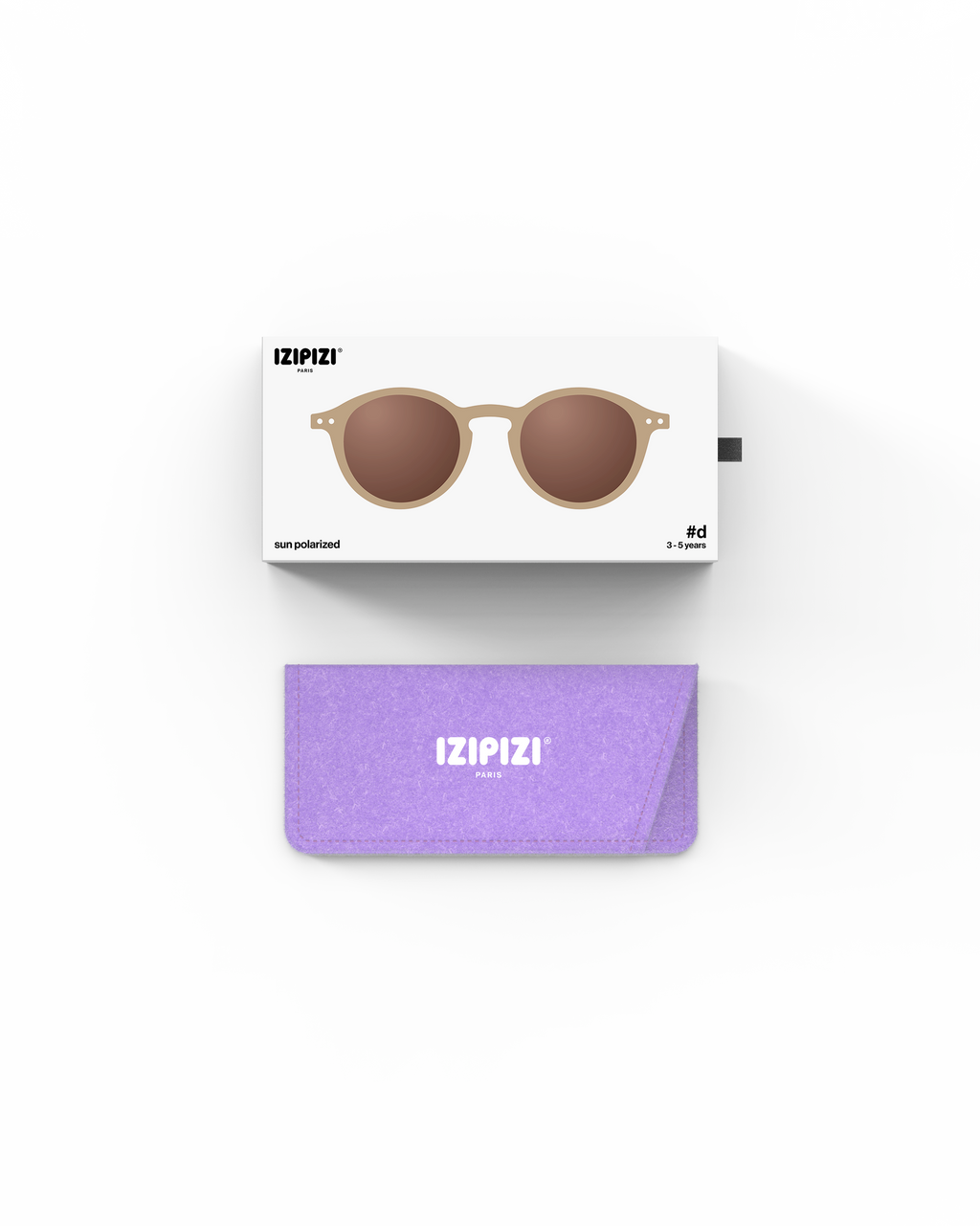 Lunettes solaires enfant Izipizi Macchiato forme D Kids packaging