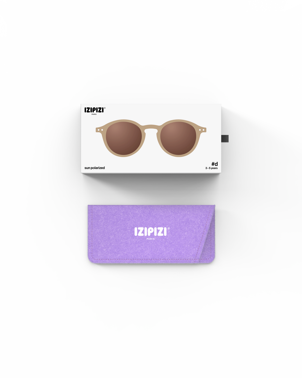 Lunettes solaires enfant Izipizi Macchiato forme D Kids packaging