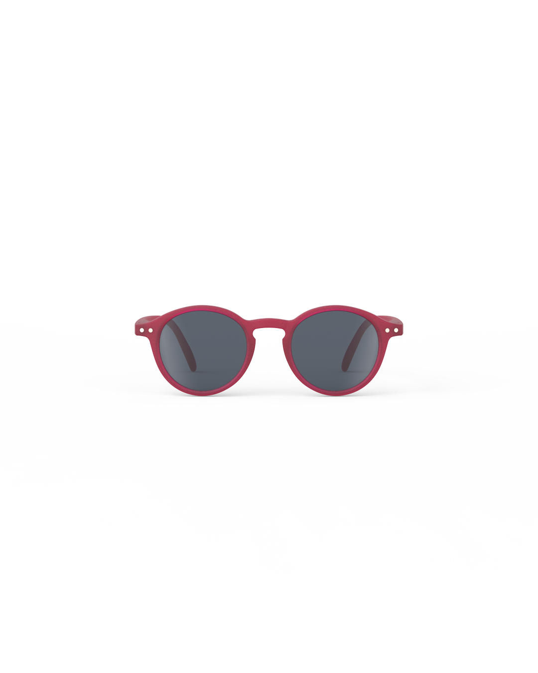 Lunettes solaires enfant Izipizi Cranberry forme D Kids vue de face