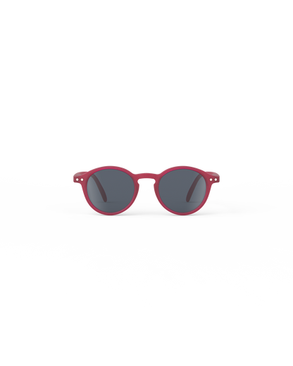 Lunettes solaires enfant Izipizi Cranberry forme D Kids vue de face