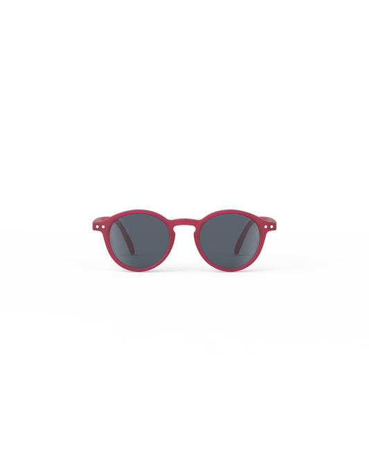 Lunettes solaires enfant Izipizi Cranberry forme D Kids vue de face