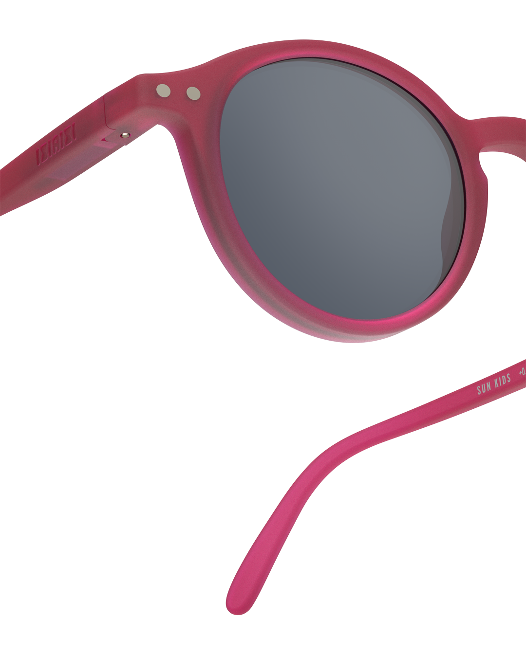 Lunettes solaires enfant Izipizi Cranberry forme D Kids detail monture