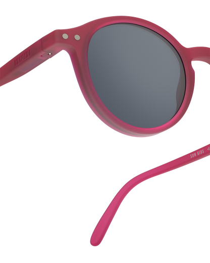 Lunettes solaires enfant Izipizi Cranberry forme D Kids detail monture