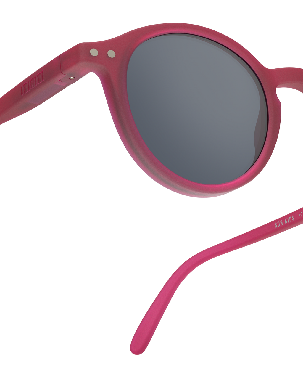 Lunettes solaires enfant Izipizi Cranberry forme D Kids Plus detail monture