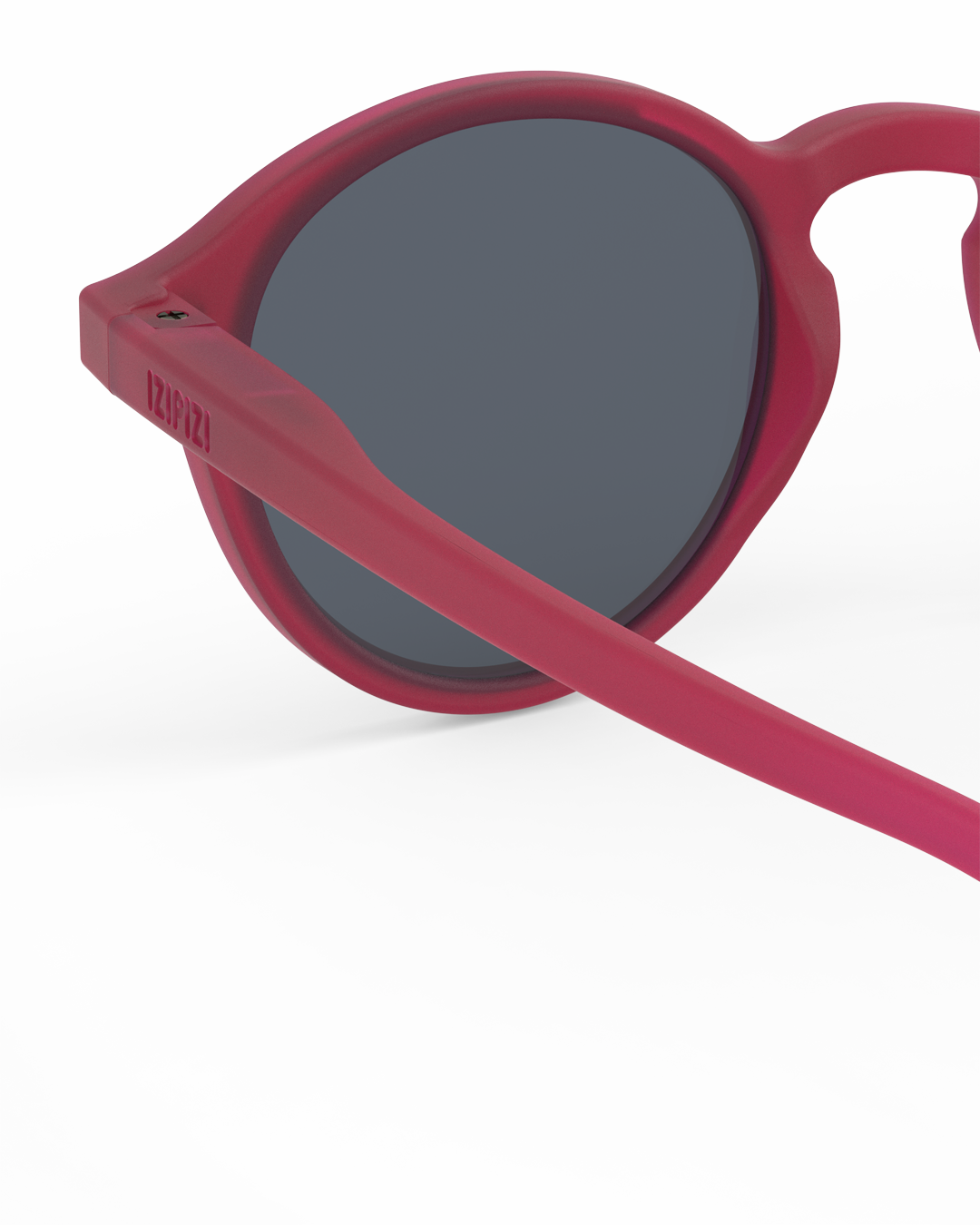 Lunettes solaires enfant Izipizi Cranberry forme D Kids detail interieur