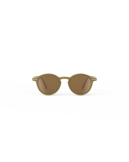 Lunettes solaires enfant Izipizi Olive forme D Kids vue de face