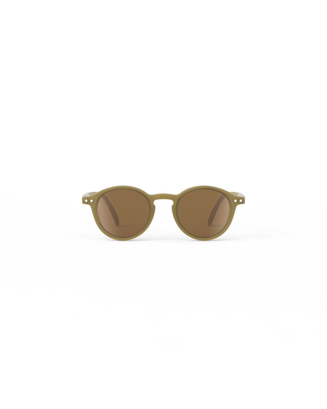 Lunettes solaires enfant Izipizi Olive forme D Kids Plus vue de face