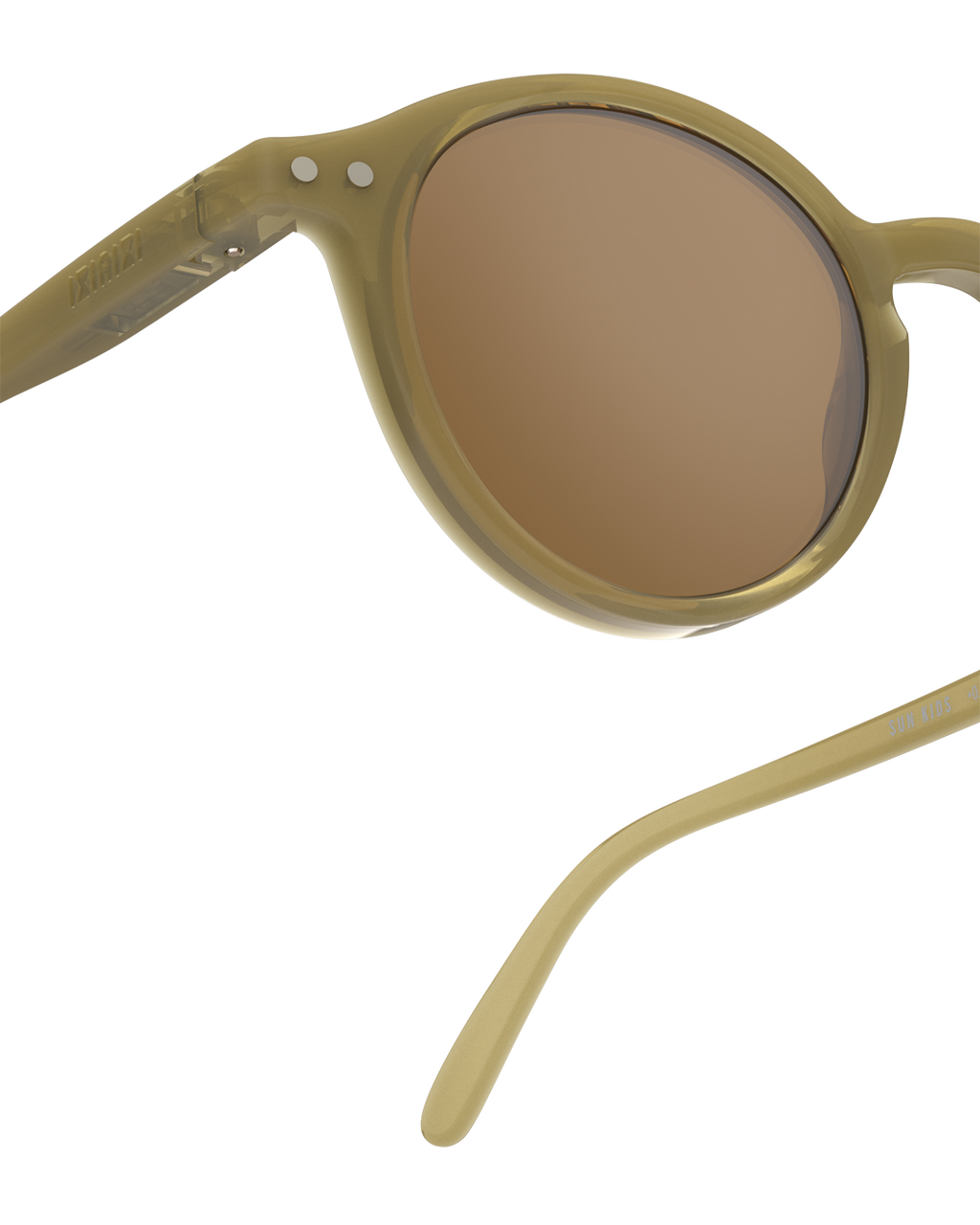 Lunettes solaires enfant Izipizi Olive forme D Kids Plus detail monture