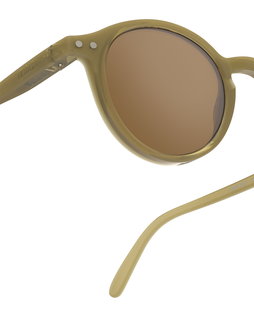 Lunettes solaires enfant Izipizi Olive forme D Kids Plus detail monture