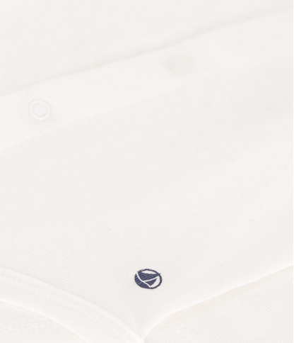 Body manches longues à collerette en coton bébé